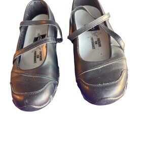 Skechers Size 8 Women Mary Jane Leather Comfy Walking Shoes Black